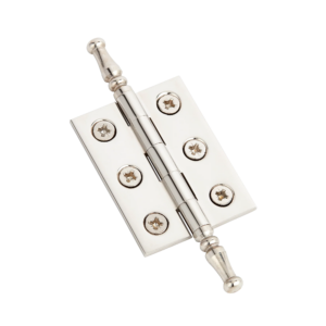 2300 (Pair of) Brass Hinge with Steeple Finials and Pozi Screws