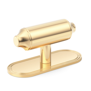 Barwick Plain T-bar Handle with Backplate Plain