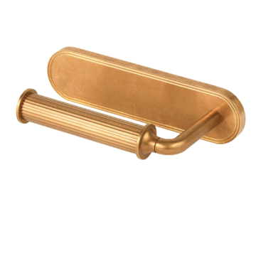 Barwick Ridged Toilet Roll Holder with Backplate