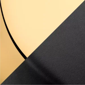Estate Split Non Lacquered Brass And Satin Black M08