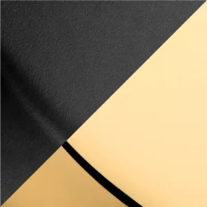Estate Split Satin Black And Non Lacquered Brass M07