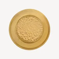 Hand Peened Satin Brass