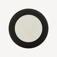 Split White Distress Leather & Black