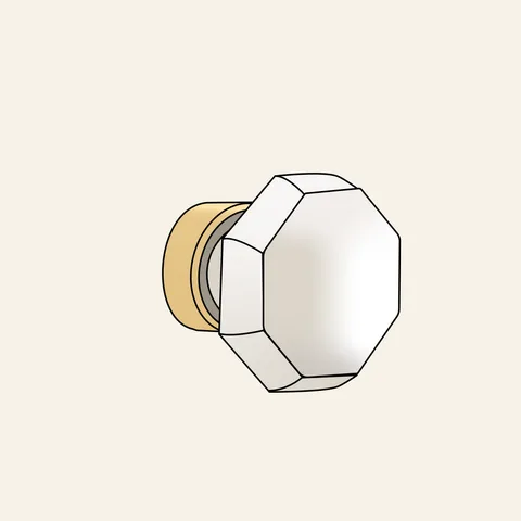 Glass Acrylic Knob