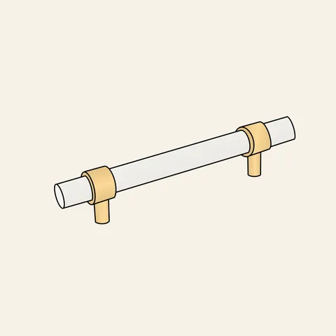Glass Acrylic Pull